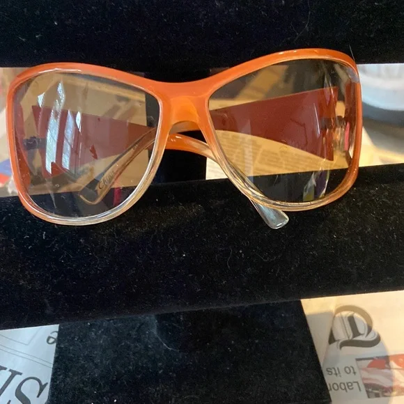 NWOT Orange 🎃 🍊 fashion sunglasses - Picture 1 of 5